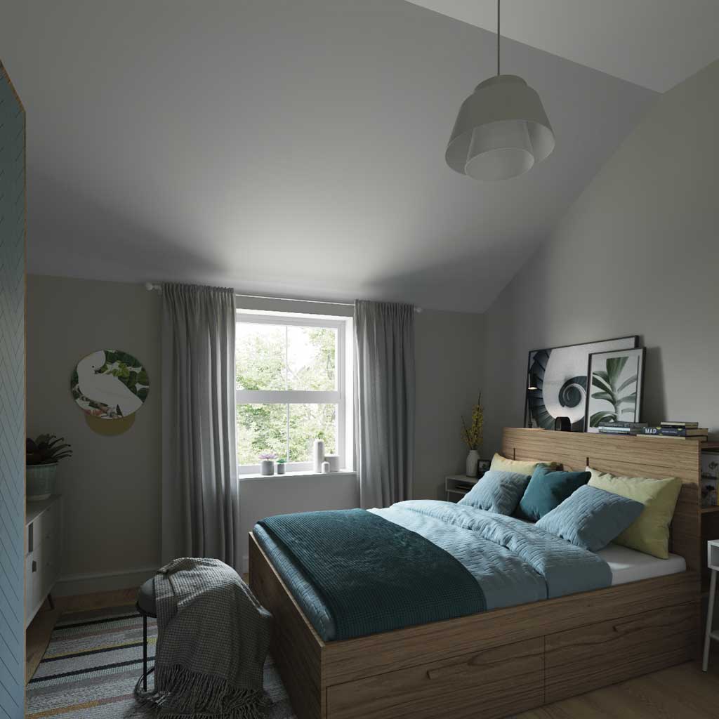 voor dakraam slaapkamer